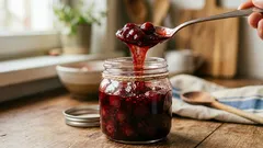 Diese Kirschkonfitüre enthält weniger Zucker – und wird ganz von selbst dickflüssig